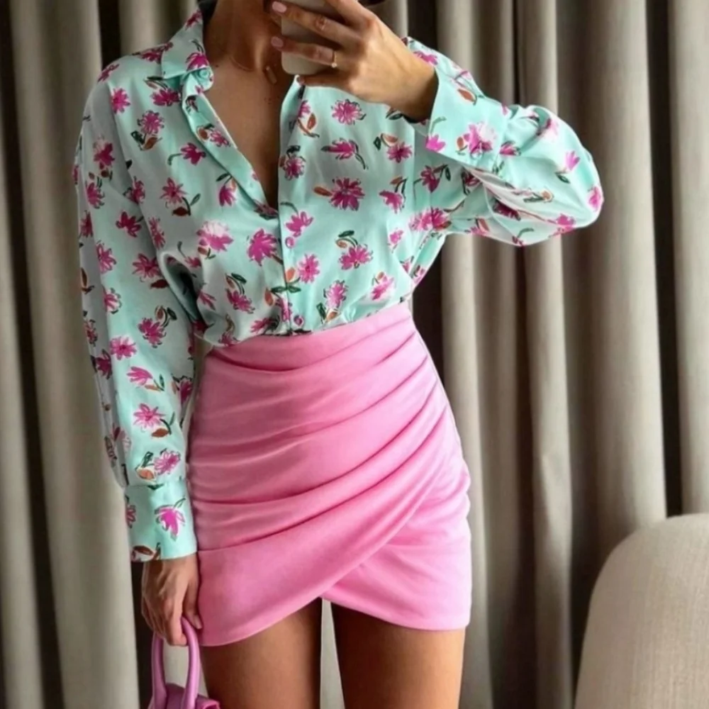 ZARA * Mini Skirt Pink Size XS and S